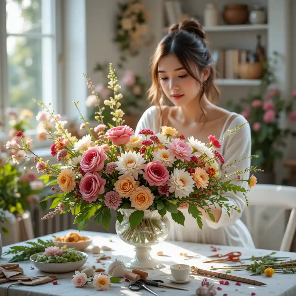 Flower arranging