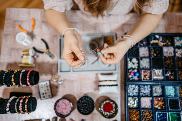 Jewelry making – a stylish hobby for classy women to create elegant and unique accessories.