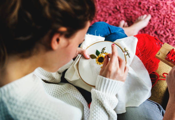 Sewing and embroidery – refined hobbies for classy women to craft elegant and stylish designs.