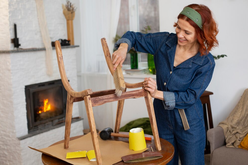 "DIY home décor and furniture refinishing – one of the great hobbies for women to transform spaces with creativity."