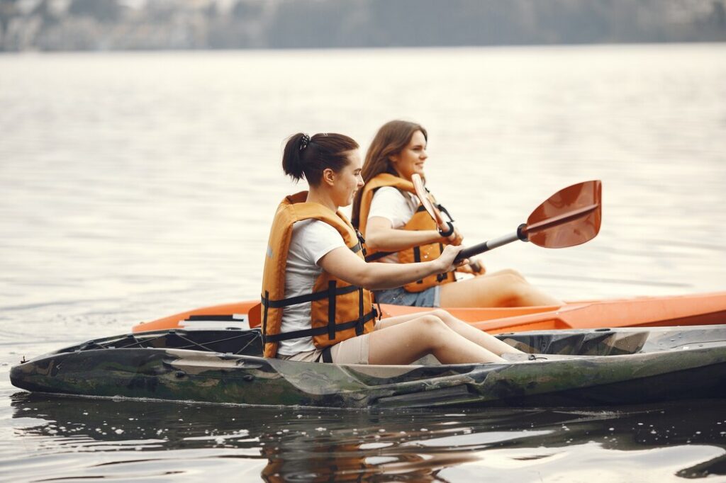 Kayaking and Sailing 