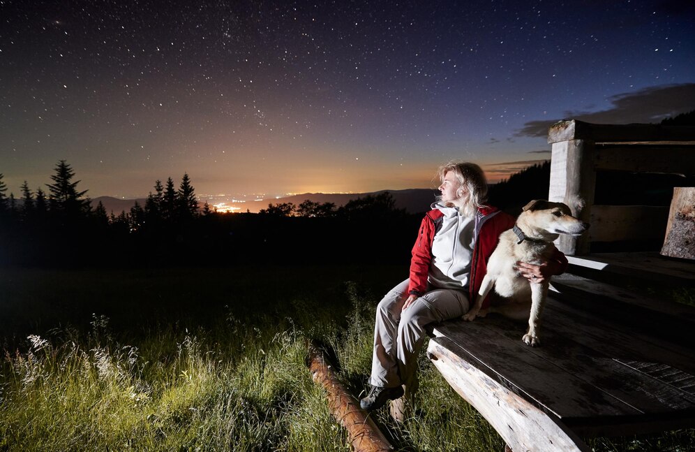 "Stargazing – a great hobby for women to unwind, explore the night sky, and discover the beauty of stars and constellations."