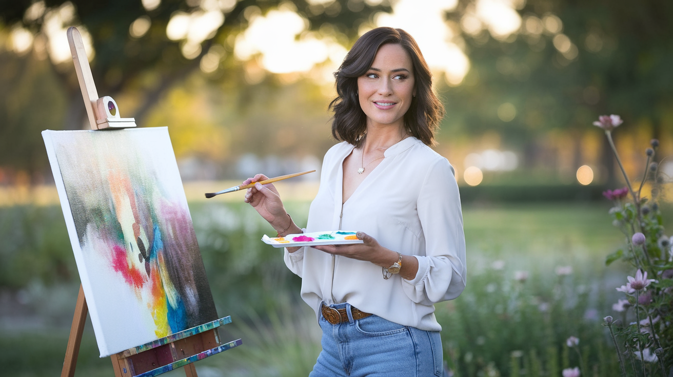 "Women enjoying various attractive hobbies, including painting, yoga, gardening, and photography, showcasing creativity and relaxation."