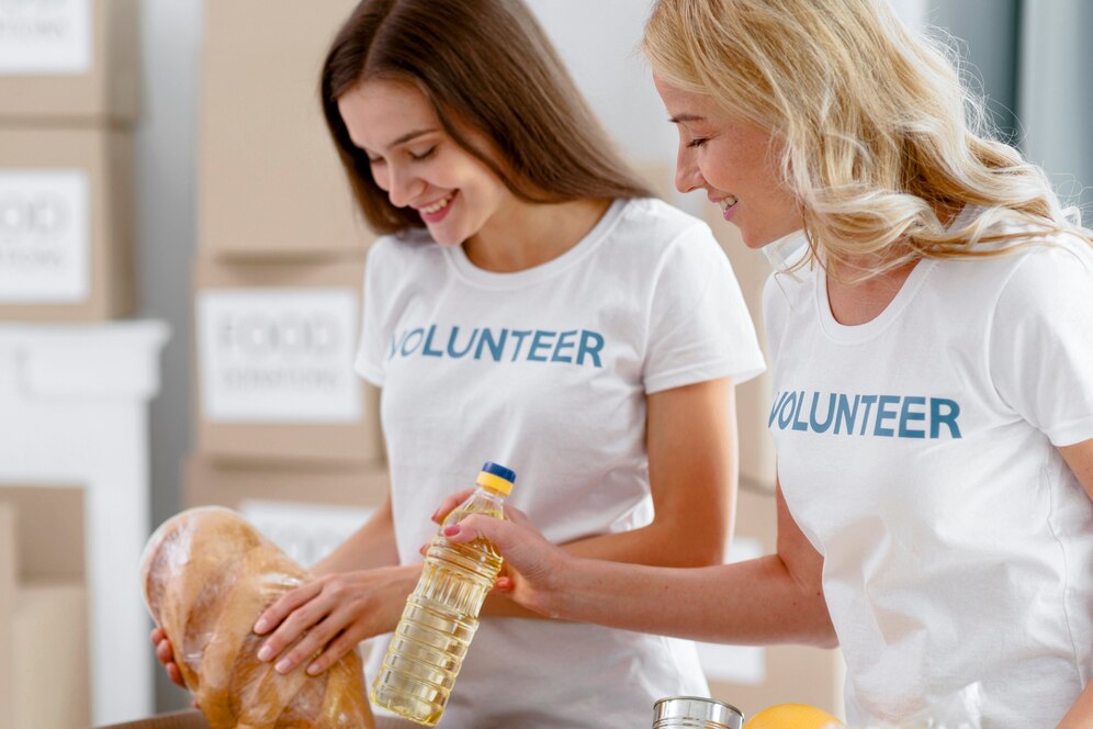 "Volunteering – a great hobby for women to give back, connect with others, and make a meaningful impact in their community."