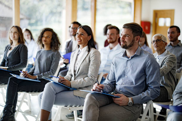 Attending Workshops or Seminars – A learning and self-improvement hobby for women in their 40s