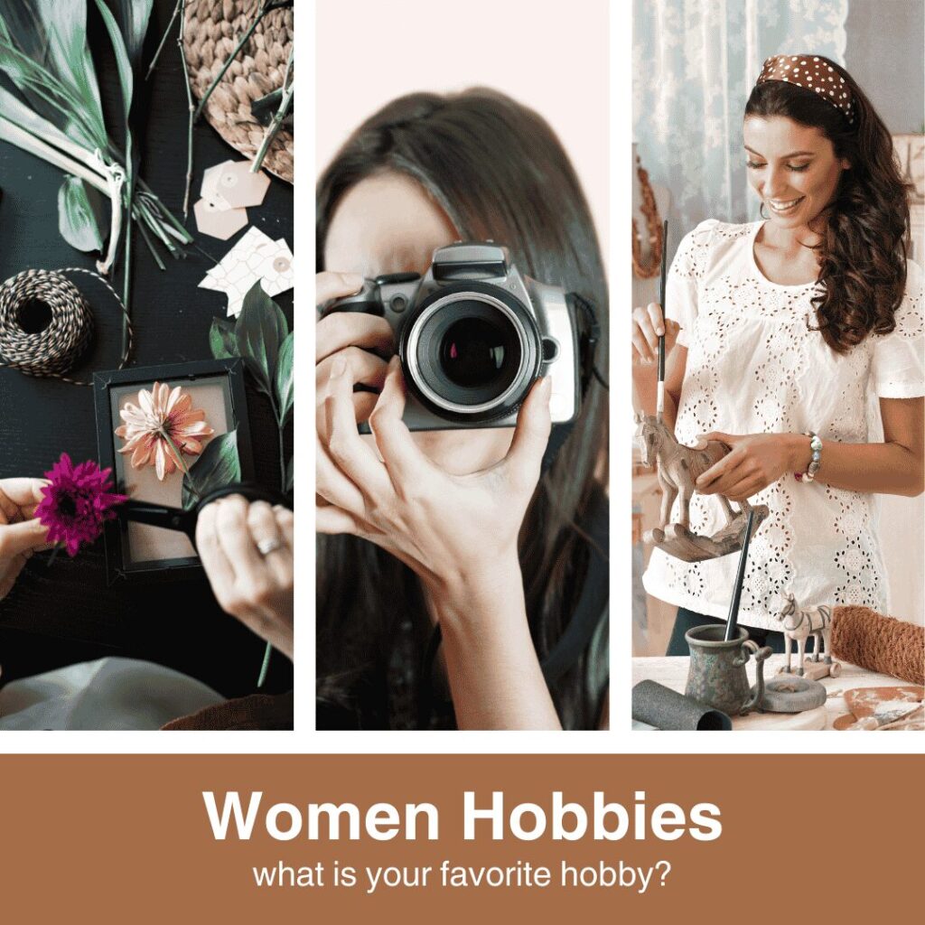 A happy woman engaged in creative hobbies for women, painting at home in a cozy, well-lit space with art supplies around her.