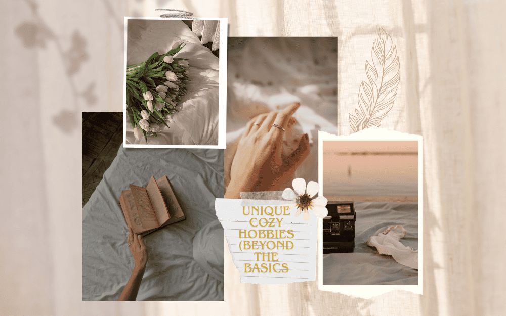 Unique cozy hobbies beyond the basics such as tea blending, candle making, embroidery, terrariums, and digital journaling for relaxation at home