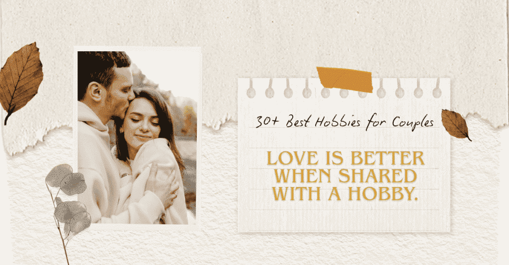 A happy couple enjoying hobbies together outdoors, representing fun and relaxing hobbies for couples.