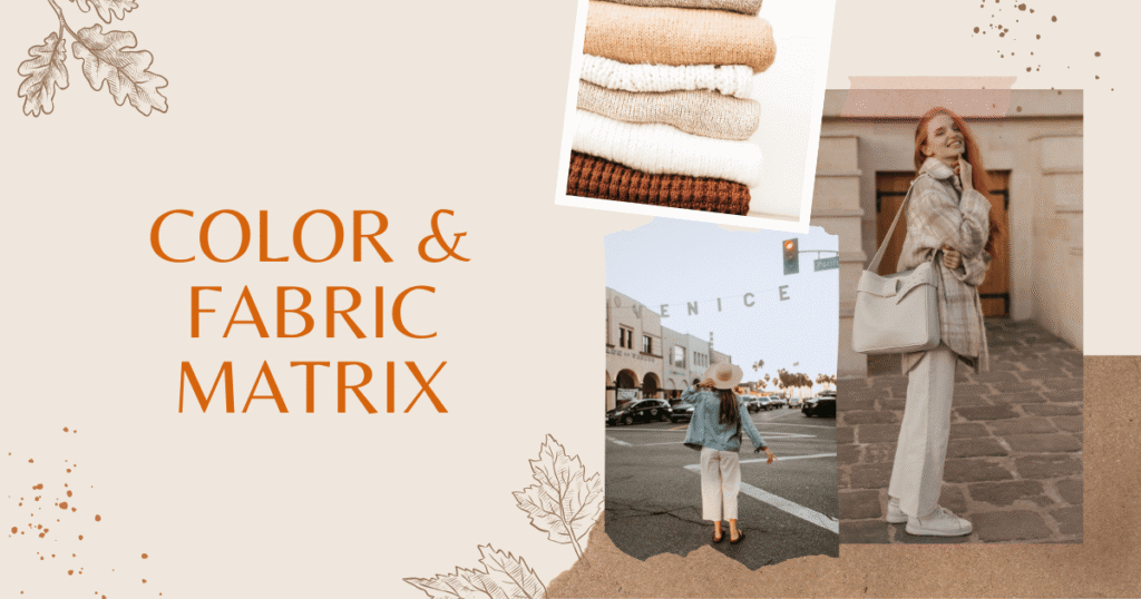 Flat lay of fabric swatches and neutral color palette cards for building a cohesive summer capsule wardrobe