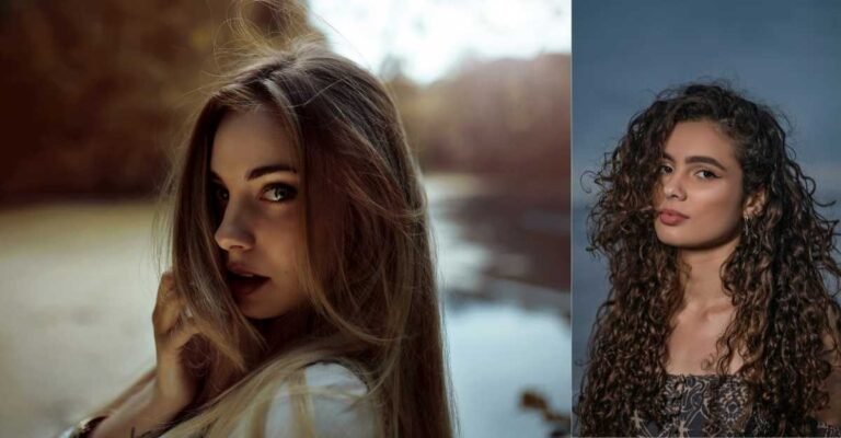 Hairstyles with part on the side featuring long straight and curly hair looks