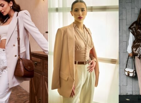 Cute spring outfits featuring neutral blazers, light layers, and chic casual looks styled with soft pastels and modern accessories.